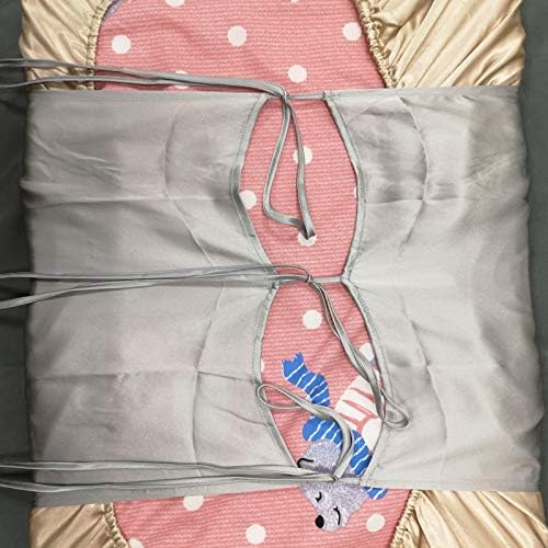 Folha de berço de algodão de algodão para colchões de berço e criança padrão, com um deslizamento de seda de amoreira para impedir manchas carecas de bebê, rosa fofo