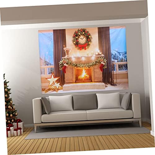 SOLustre 3pcs Tecido Picture Garland e Prop Supplies Retrato Casamento pendurado Wall Christmas Holiday Holida