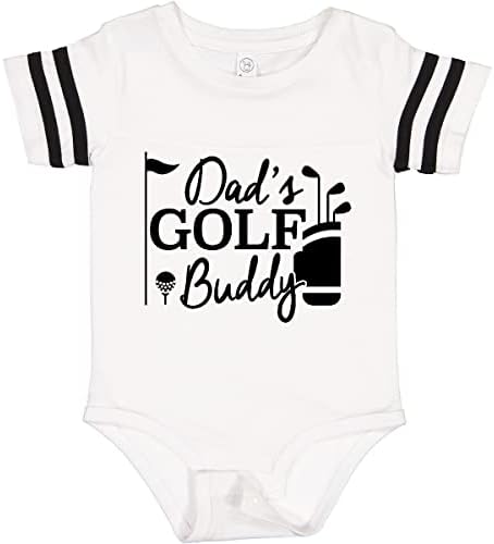 roupa de bebê de golfe do pai tinta
