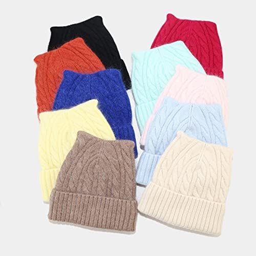 Chapéus de gorro de inverno homens homens gorro casual esqui de bicicleta de bicicleta de malha de tampa de beleza