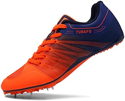 Turafo Professional Mens Womens Track and Field Shoes Spikes Race Jumping Sneakers Running Sneakers