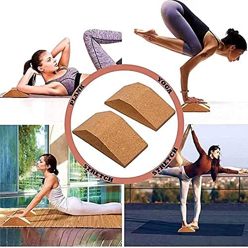 2pcs Cork Squat Block Block Non Slip Professional Squat Rame, Plataforma de agachamento para agachamentos elevados e aumentos de panturrilha,