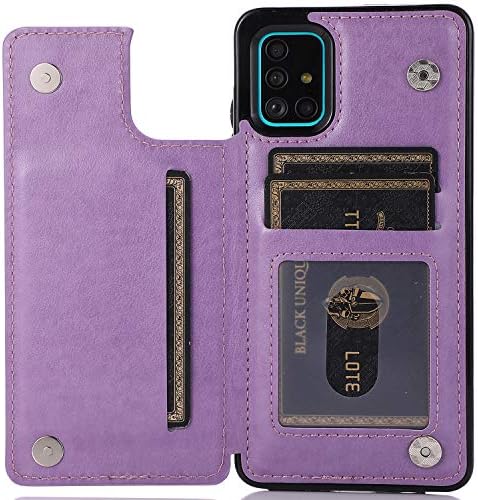 Capa de telefone para Samsung Galaxy A51 5G / A 51 5G UW Verizon com Id & Credit Cartter Slots Slots da carteira Tampa