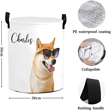 Cesto de lavanderia personalizada para cães de cães personalizados cesto de lavanderia para quarto cesto de lavanderia de estimação