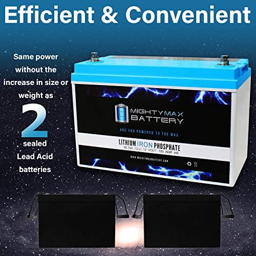12V 100AH ​​Bateria de substituição de lítio compatível com o Solar Epower Cube 1500 Plus - 4 pacote