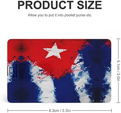 Cartão de crédito de bandeira de Cuba vintage unidades flash de memória personalizada Ptick Key Corporate Gifts and Promocional Giveaways 64G