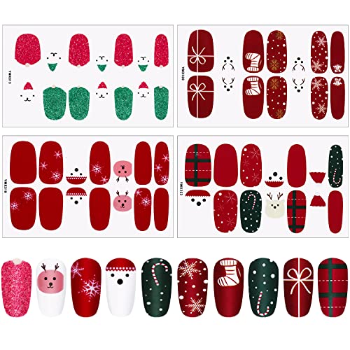 8 lençóis adesivos de pregos de natal adesivos de unha adesivos de unha adesivo de unhas de unhas de unhas de unhas