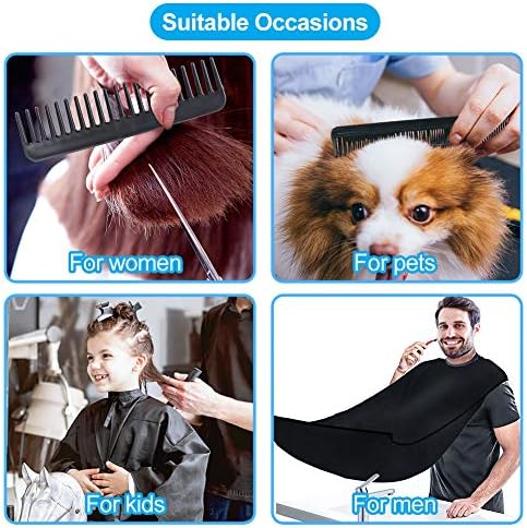 Luckit Hair Cutting Kit, 16 PCS Tesoura de corte de cabelo profissional Defina tesouras de redução com 2 capas, tesoura de cabeleireiro,