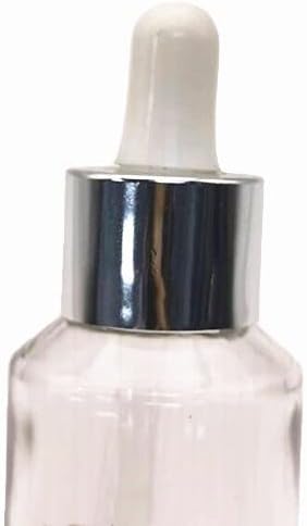 350pack garrafa de gotas de vidro transparente 30 ml 1oz de vidro redondo garrafa de gotas de óleo essencial para perfume cosmético