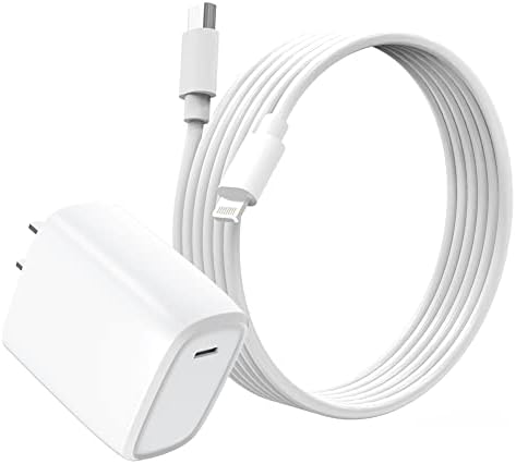 Carregador Fast USB C, Trangjan Apple MFI Certificado 20W Adaptador de energia USB-C Ultra-compacto compatível com iPhone