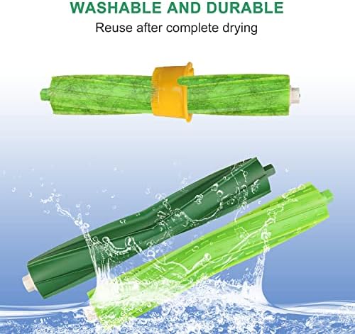 2 conjuntos de pincéis de borracha de superfície múltipla compatíveis com o iRobot Roomba E, i, & j Series J7 J7+i7 I7+i3 i4 i6