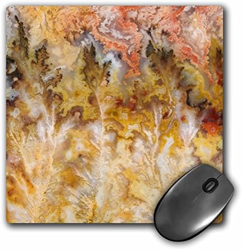 3drose 8 x 8 x 0,25 polegadas mouse pad, Oregon cemitério Plume Agate Stone