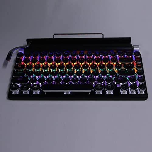 Teclado mecânico de Tuore, bateria de lítio de 2000mAh backlight à prova d'água 83 teclas de escrever teclado mecânico
