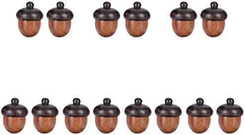 ABOOFAN 14 PCS Cones Adornamento Ornamentos de madeira Lookings Nuts Nuts Hollow Ação