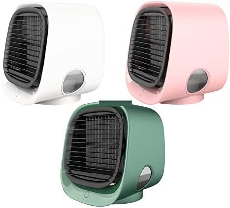 Qyteckt ar condicionado ar resfriador de ar mini ar condicionado de área de trabalho com umidificador de ventilador de resfriamento