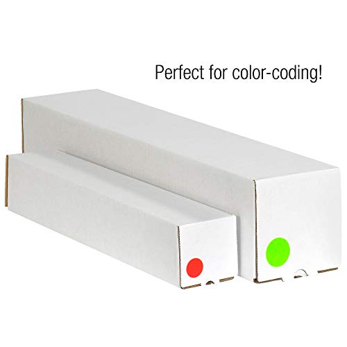 Tape Logic® Inventory Circle Rótulos, 1 , vermelho fluorescente, 500/rolo