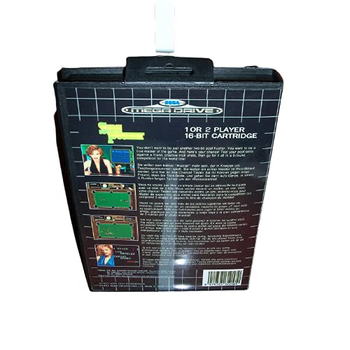 Tampa da UE de bolso lateral aditi com caixa e manual para sega megadrive gênese videogame console de videogame de 16 bits