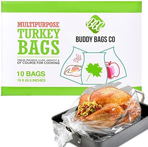 Buddy Bags CO Multúério Sacos de Forno de Turquia - Feito nos EUA - 19 x 24,5 - 10 pacote