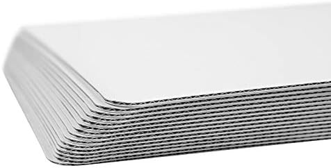 Folha de bolo de um quarto branco 13,75 ”x 9,75” Bolo placa resistente Pad à prova de graxa Full 15 PK placas