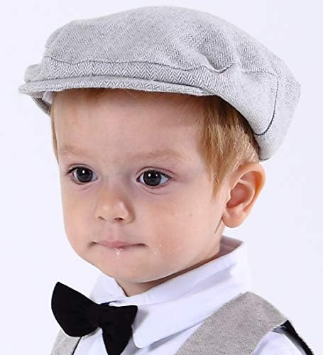 A&J Design Baby Garotos Tweed Tweed Vintage Drivers Cap Kids Beret Hat