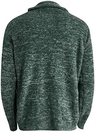 Cardigan de suéter de pele falsa masculina Europa e America Solid Color Manga longa Sweater Sweater Casaco de suéter de manga comprida suéter