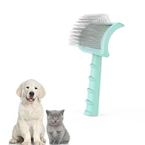 Escova de pino extra longa para cabelos grandes emaranhados para cachorro, escova de arame para animais de estimação,