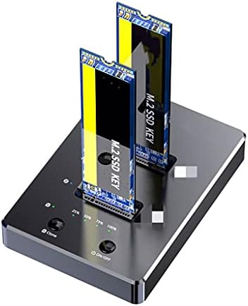 Wdbby tipo C para USB 3.0 M.2 SATA NGFF SSD Disco de disco rígido Docking Station Dual Bay Offline Adaptador de clone offline