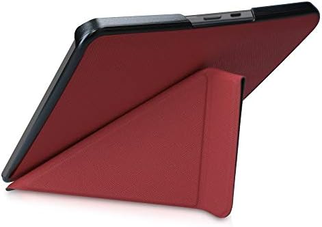Case de origami kwmobile compatível com Kobo forma - case Ultra Slim Fit PU Cover com suporte - vermelho