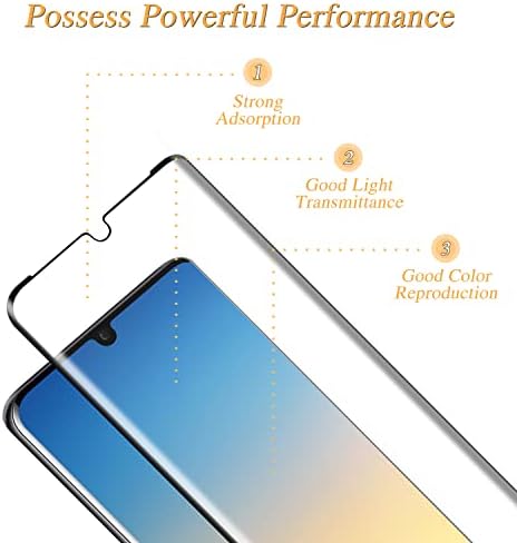 Katin projetado para o protetor de tela de vidro temperado Huawei P30 Pro, suporta o desbloqueio de impressão digital, matriz de