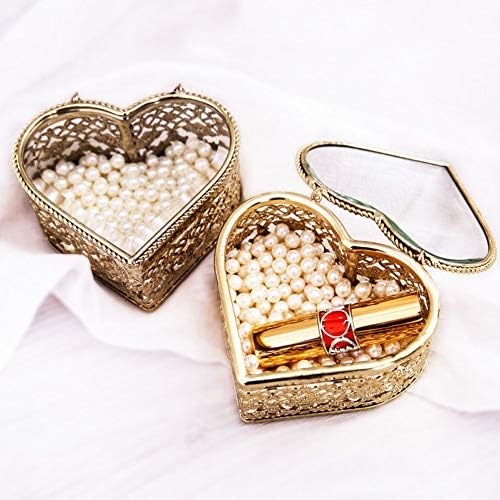 Caixas de jóias QTT Metal em forma de coração Hollow Out Jewellery Chest Nordic Phnom Penh Jóias Caixa de Jóias de Jóias para