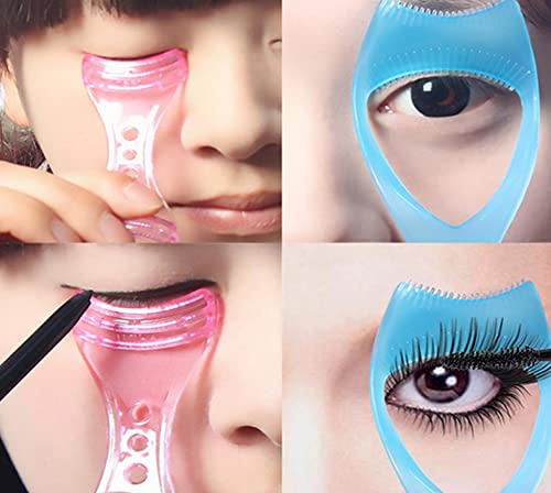 2pcs rímel Shield Makeup Sylehash Tool Comer os cílios do olho inferior dos cílios do protetor Guia do Aplicador de Protetor Helper com pente de cílios