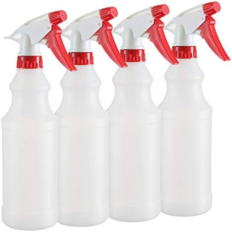 Garrafas de spray de dilabee - 4 pacote - garrafas de spray vazias plásticas para soluções de limpeza, cabelo, plantas,