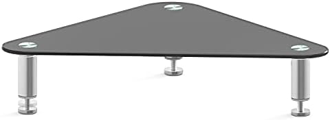 Triângulo Wali Triângulo Monitor de vidro temperado Riser Desktop Stand Stand Hight Ajuste Table Top para TV LCD de tela plana LCD,