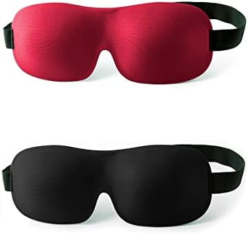 Nanosase Máscara de sono 3D vencedora, máscara de olho para dormir em memória HD, extremamente confortável e leve para usar.