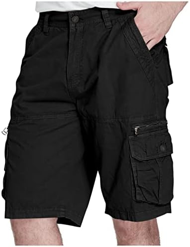 Shorts de carga homens, shorts de carga masculina Casual 5 polegadas Capri Shorts Ajuste relaxado com bolsos
