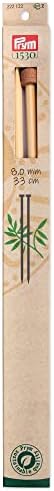 Bambu de ponto único de 13 , agulhas de tricô de 8 mm, contagem natural de 2