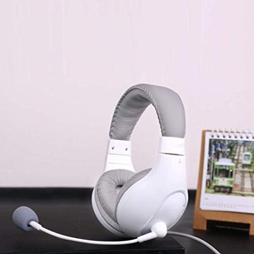 Fone de ouvido de jogo de jogo ajustável 3,5 mm Jack de áudio com fio de fone de ouvido com orelhas com microfone yang1mn