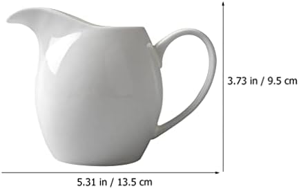 Bestonzon porcelana molho de molho de barco jarro de café leite creme de leite xícara túmida prato de café com leite leite leite