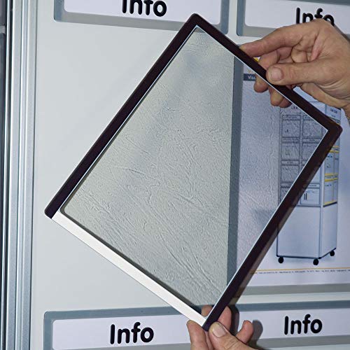 Janela magnética orgatex, janela transparente de PVC com estrutura magnética, tamanho da letra horizontal; 11 largura x 8,5