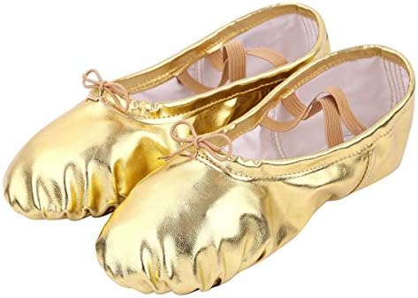 Nexette Ballet Shoes Sapat Shop Shop Shops Sapatos de dança de balé para criança menina garotinha Mulheres em ouro, prata e cores