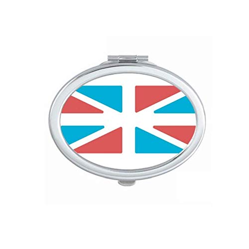 Bandeira do Reino Unido Minflor de estilo retrô portátil maquiagem de mão dupla lateral óculos laterais