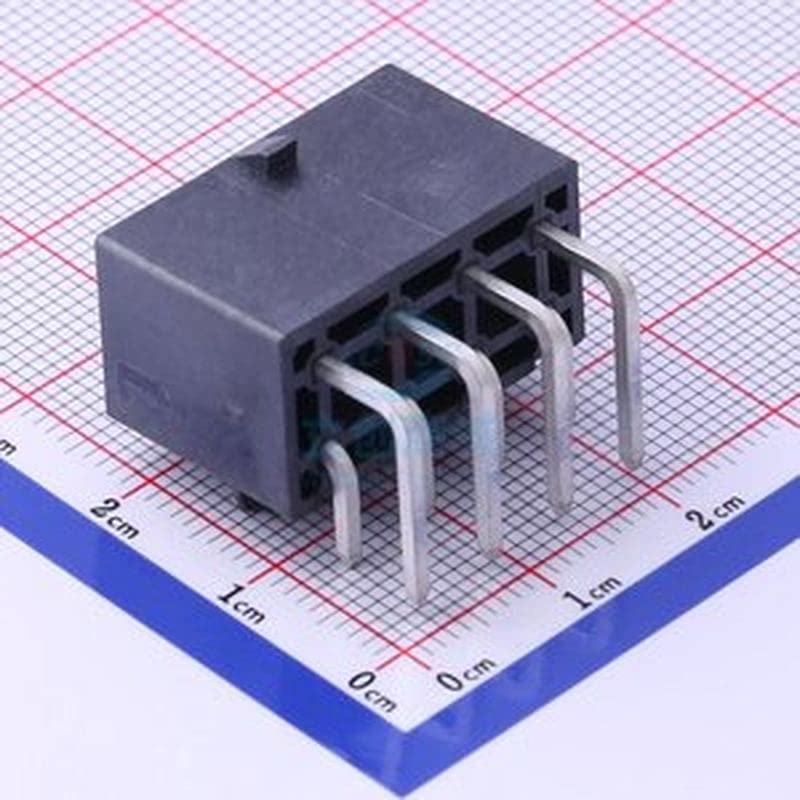 2 pcs wf2x4p5.7mm Linha dupla 90 graus de alta condutividade Copper Tin Matte LCP-08P Plug-in de conector de fios a prancha-