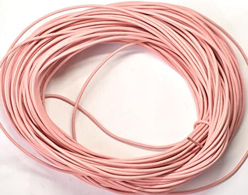 1,8 mm de couro de couro rosa claro de 25 metros de comprimento