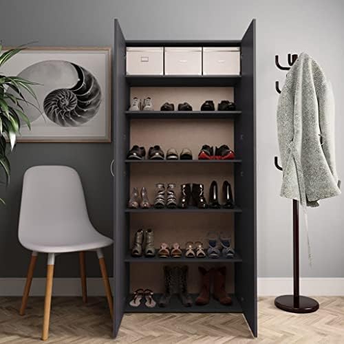 Gabinete de sapato QZZCED, armário de sapatos para entrada, armário de armazenamento de sapatos, rack de canto, prateleira do armário