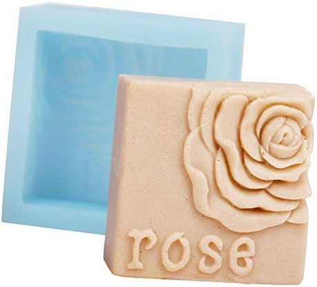 Nicole Square Rose Soop Mold Mold Moldes de chocolate para assar moldes de bolos de doce