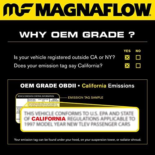 Magnaflow 49577 Conversor catalítico de ajuste direto de aço inoxidável grande
