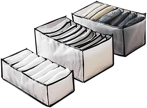 #5095ZN Caixa de armazenamento de malha de malha Divisadores de armários dobráveis ​​Compartimentos de cômoda de nylon organizadores