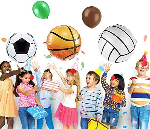 148 PCs Sport Balloons Arch Garland Party Party Decoration White Brown Green Orange Balões azuis de acampamento de acampamento para Sport Favor Favor de aniversário Decorações de festa