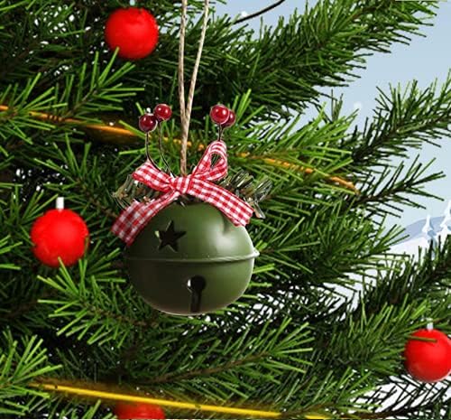 Scoland 1 PCS 55mm Decorações de Natal Craft Bells Ornamentos Multicolor Feliz Natal Decoração de árvore