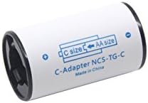 Adaptador de bateria do LAMPVPATH C, espaçador AA a AA para C Bateria do Adaptador de bateria, adaptador de bateria de